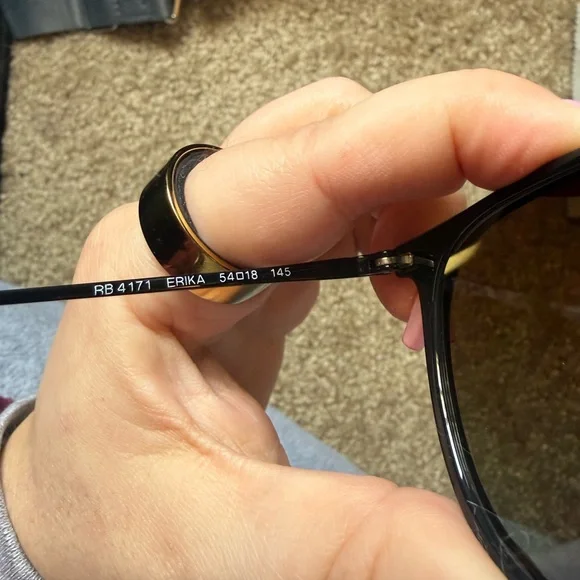 Dark Red Ray-Ban Erika Frame Sunglasses - Picture 6 of 7